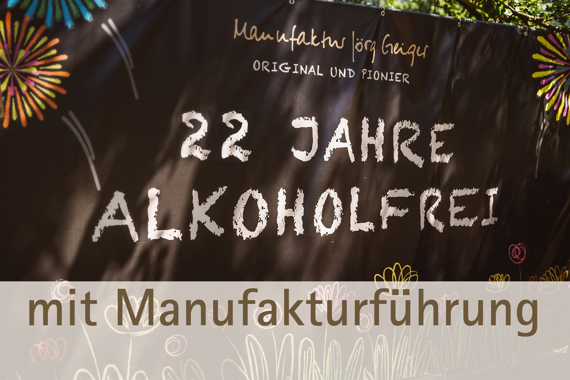 Menü "22 Jahre alkoholfrei" mit Führung